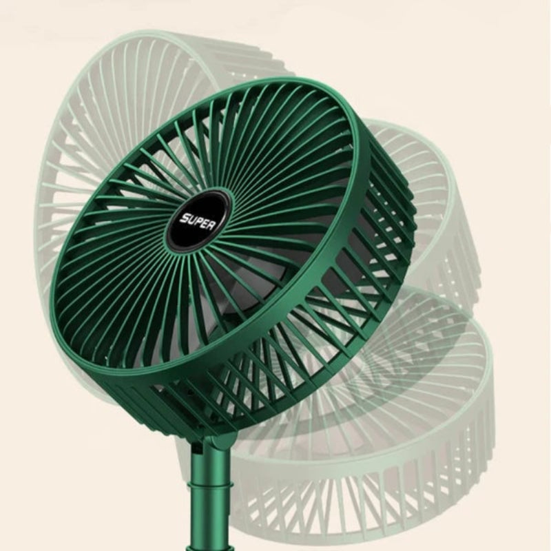 Compact Rechargeable Fan with 4 Speed Settings