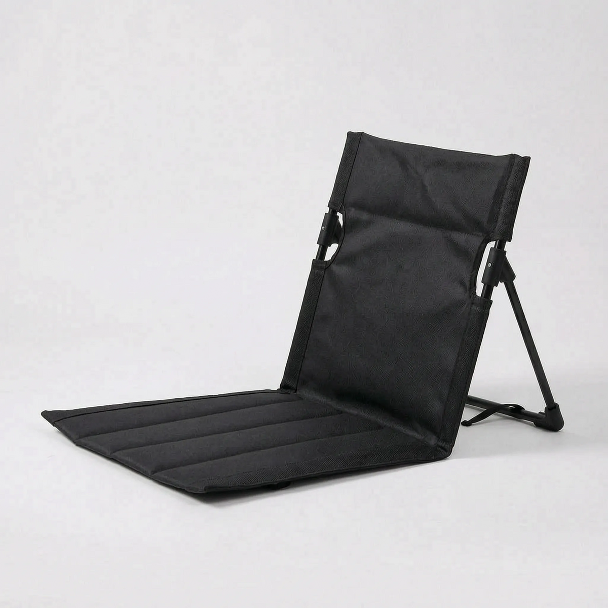 Compact Folding Floor Chair with Ergonomic Back Support
