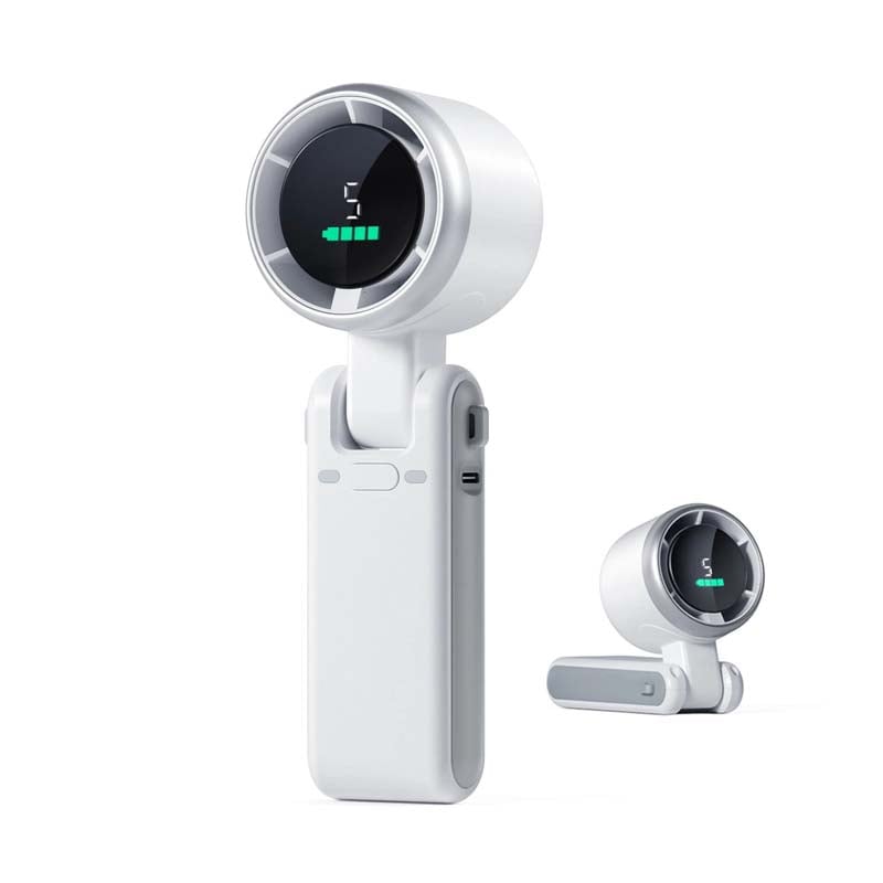 Compact 3-in-1 Handheld Fan with 5 Speed Settings & Adjustable Tilt
