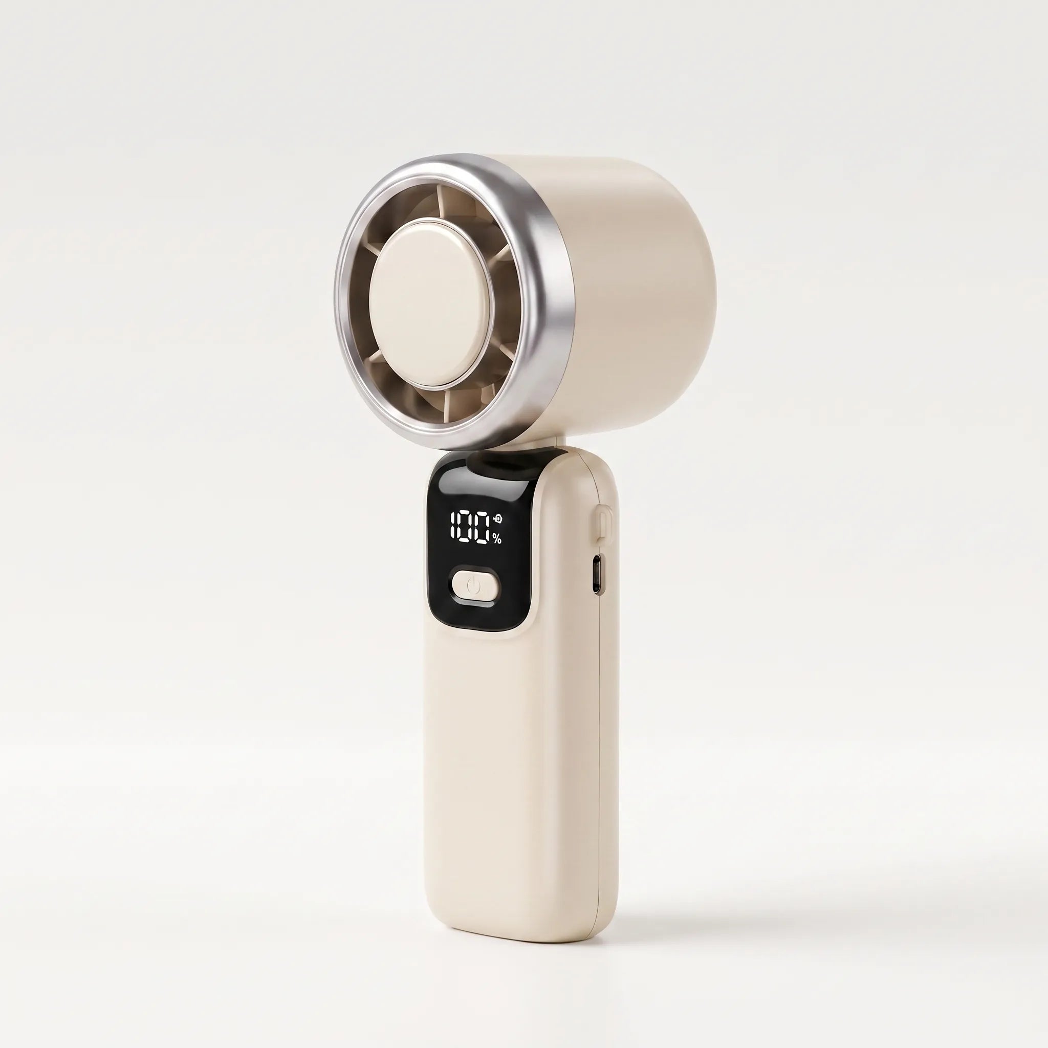 Compact Rechargeable Hand Fan for On-the-Go Use