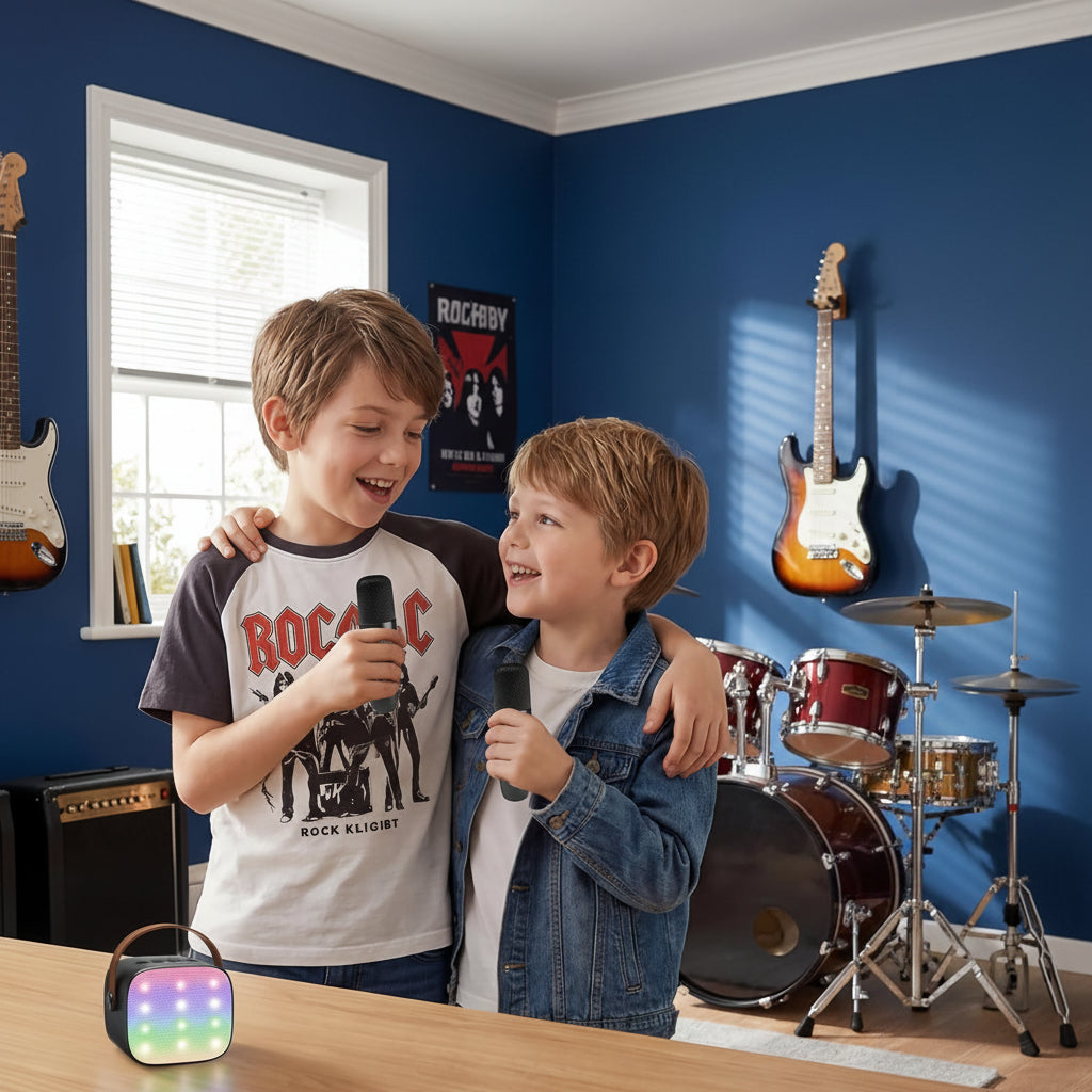 SingStar Pro: Portable Karaoke System with LED Lights & Bluetooth