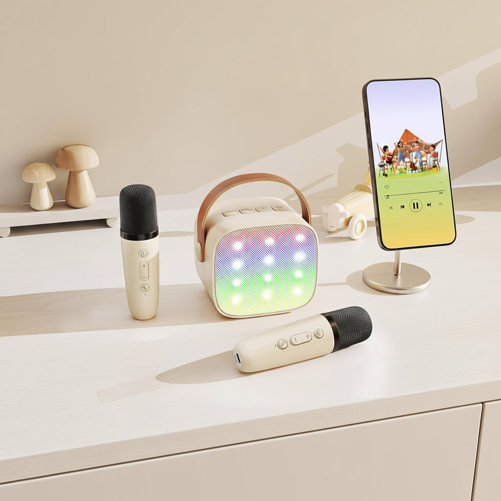 SingStar Pro: Portable Karaoke System with LED Lights & Bluetooth