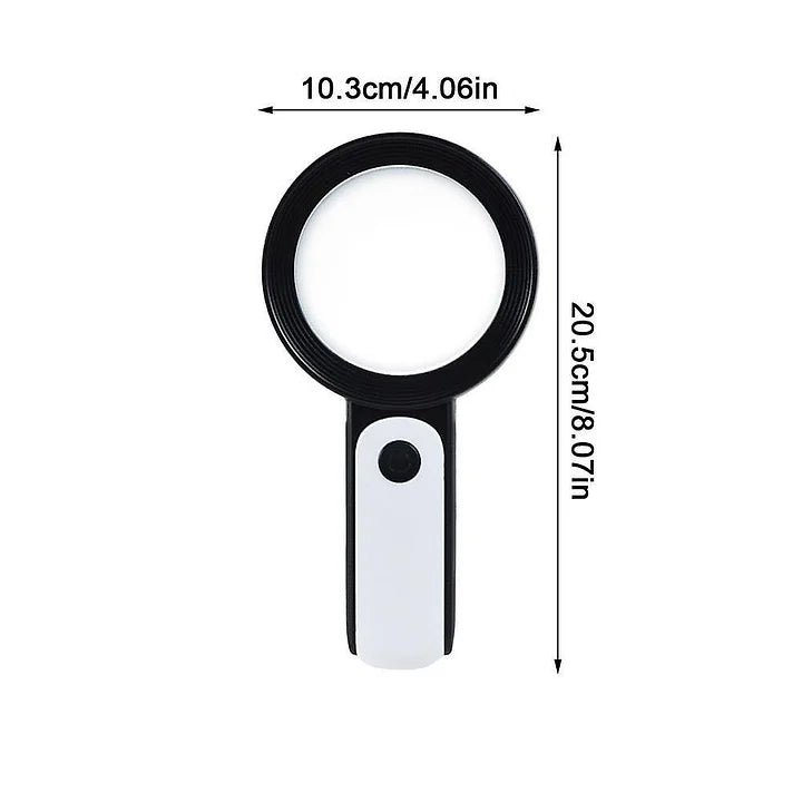 Compact 30x Magnifier for Effortless Reading and Detail Work