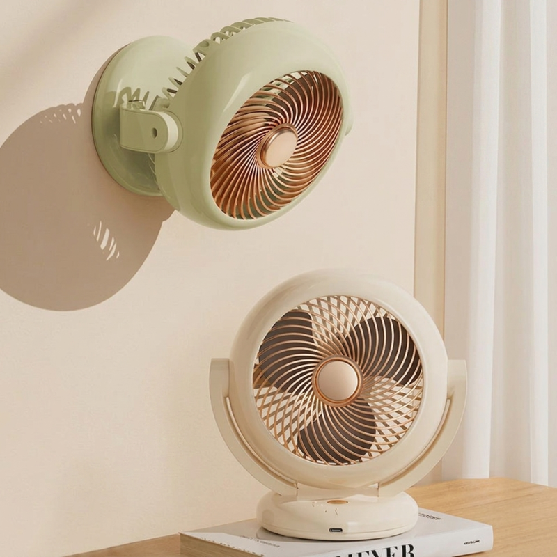 Compact Rechargeable Fan for Home and Travel Use