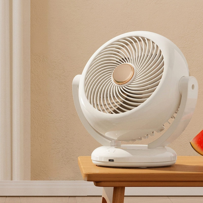 Compact Rechargeable Fan for Home and Travel Use