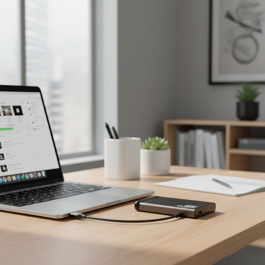 Slimline External SSD Drive | Effortless Storage On-the-Go