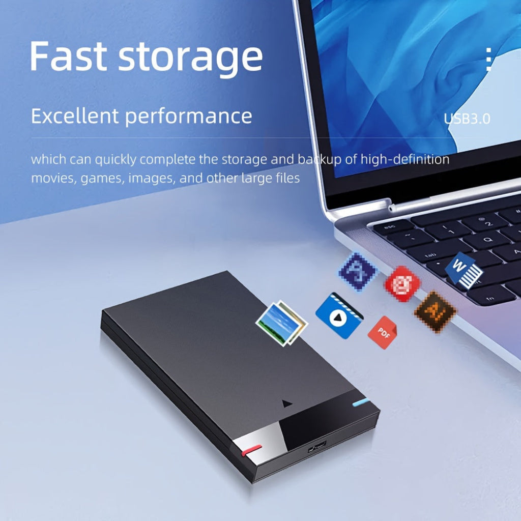 Sleek 320GB External SSD for Effortless File Backup