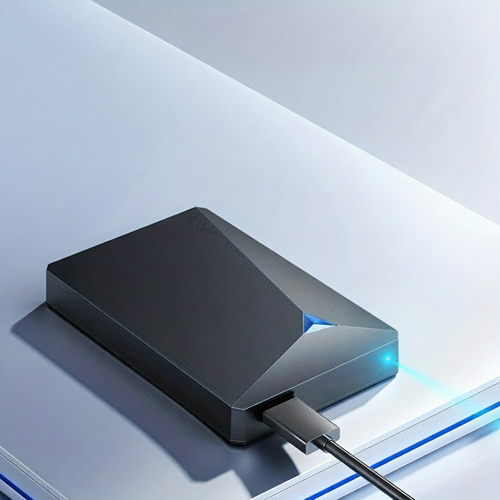 Compact External SSD for Seamless File Storage and Backup