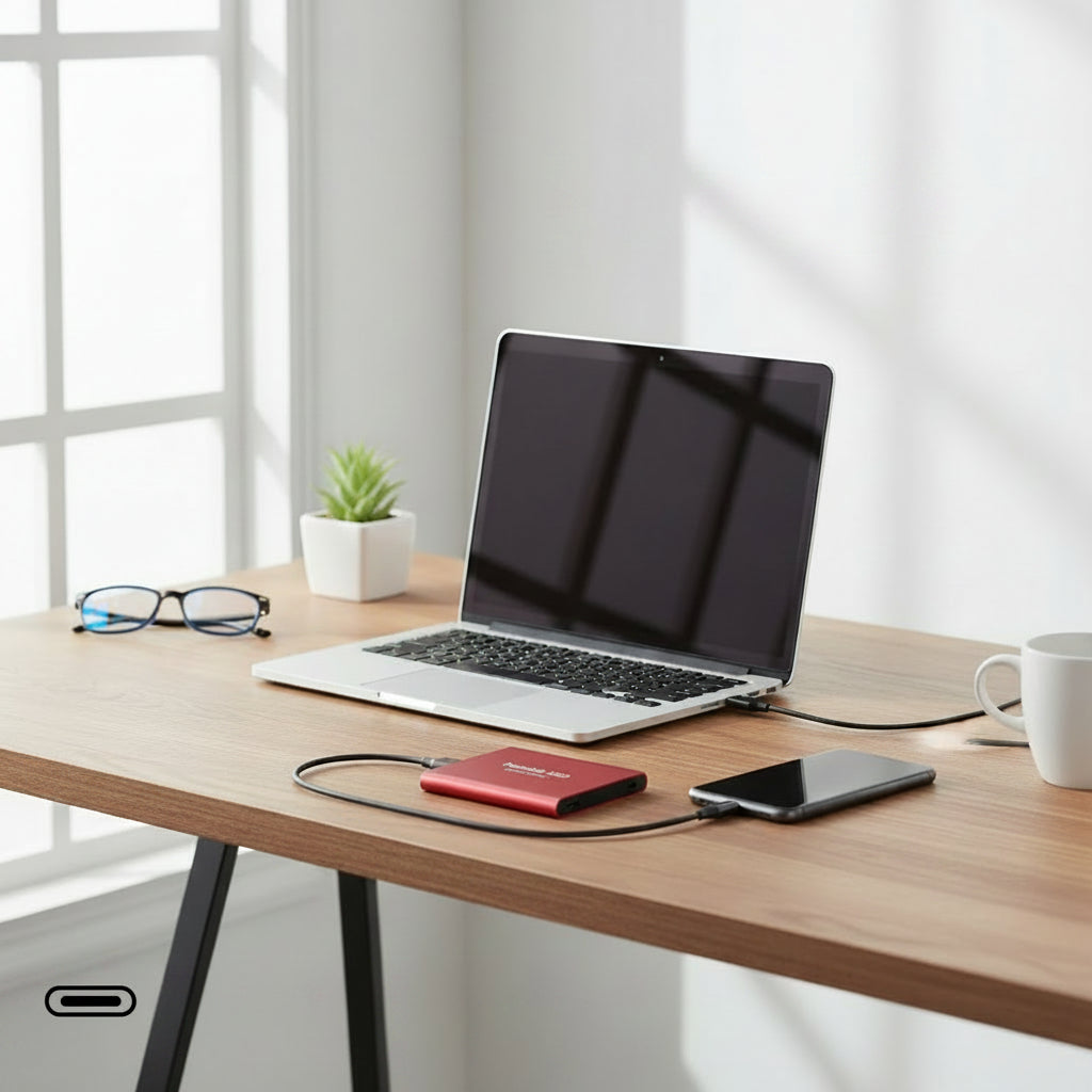 Ultra-Fast External SSD with 128TB Capacity for Professionals