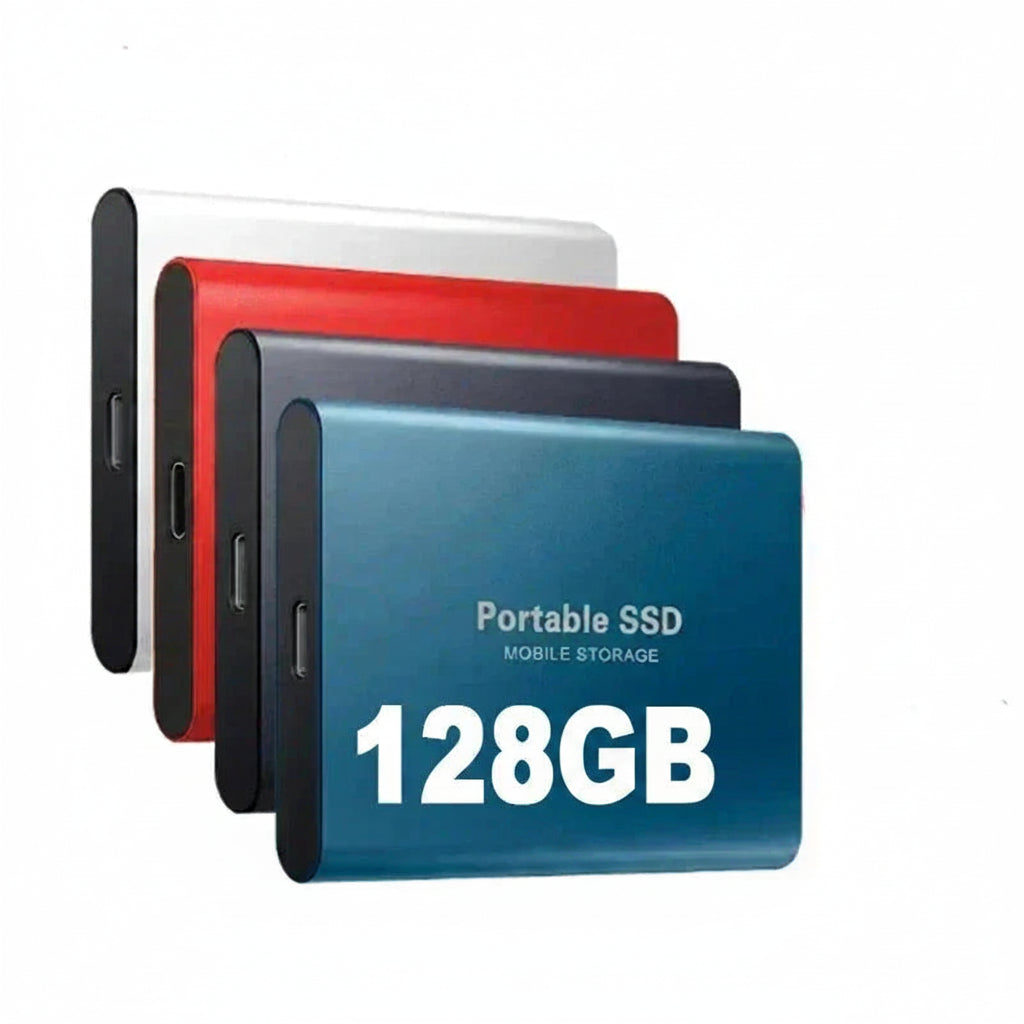 Ultra-Fast External Storage Drive | 128GB Compact Design for Travel