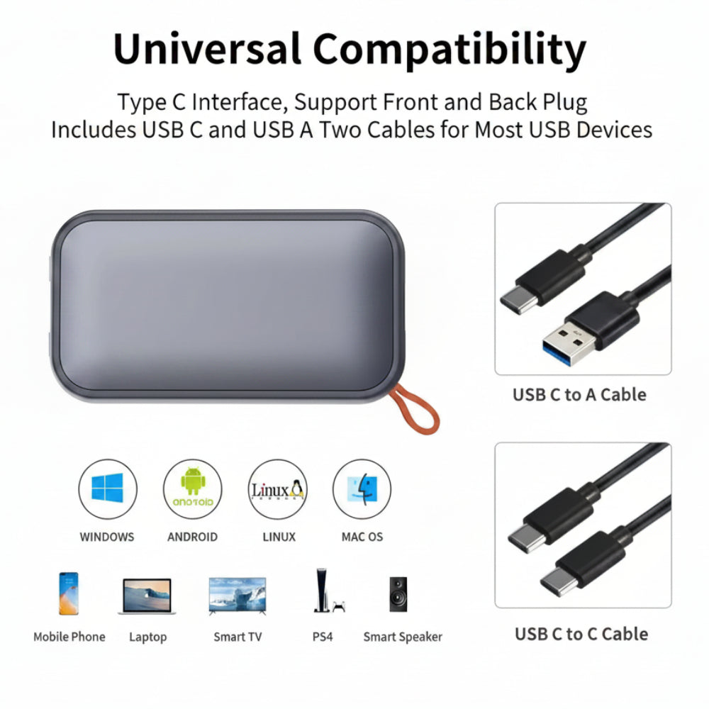 Ultra-Fast 512GB External SSD | Compact Data Storage Drive