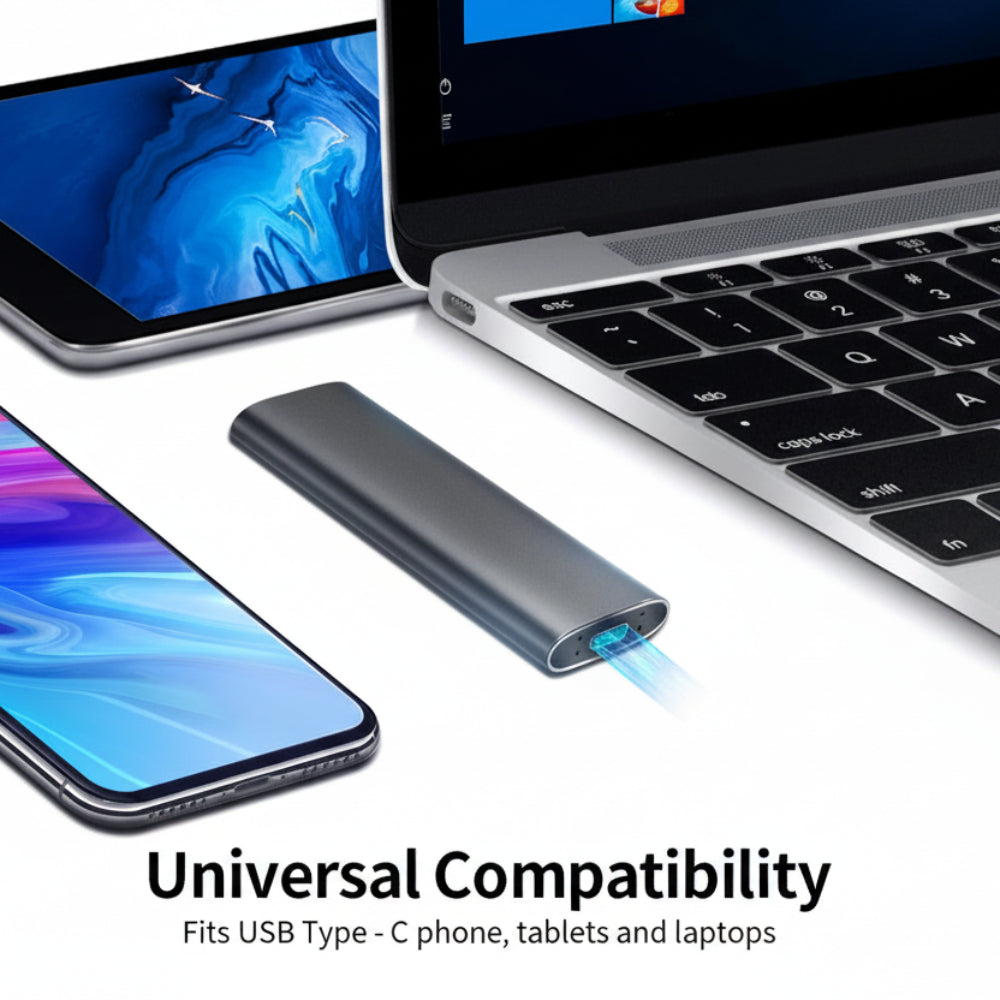 Compact External SSD | 550MB/s Data Transfer for Effortless Backup