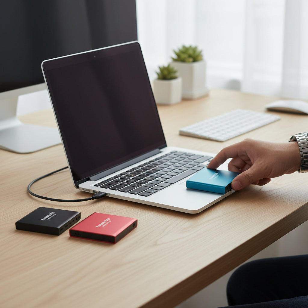 Ultra-Fast 128GB External SSD with USB 3.1 & USB-C Connectivity
