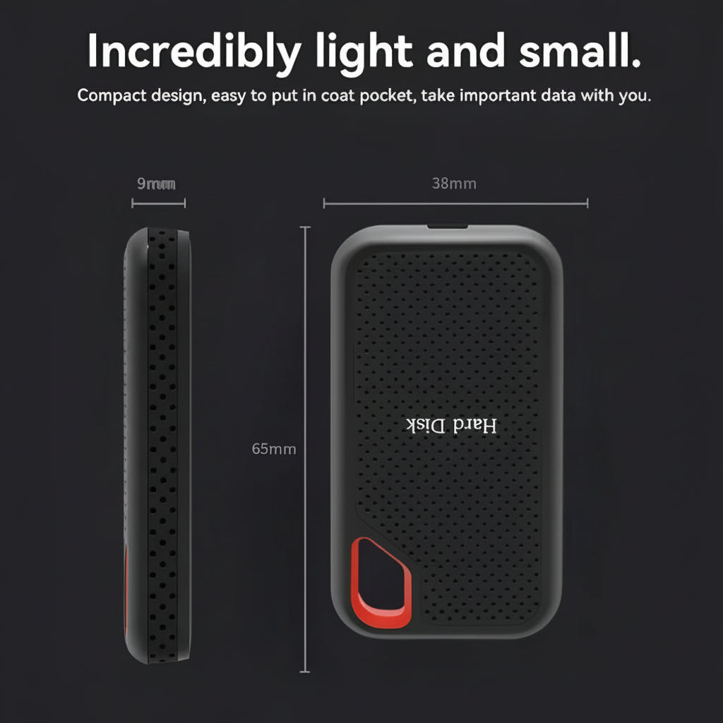 Ultra-Fast External Storage Drive | Compact SSD for Quick Access