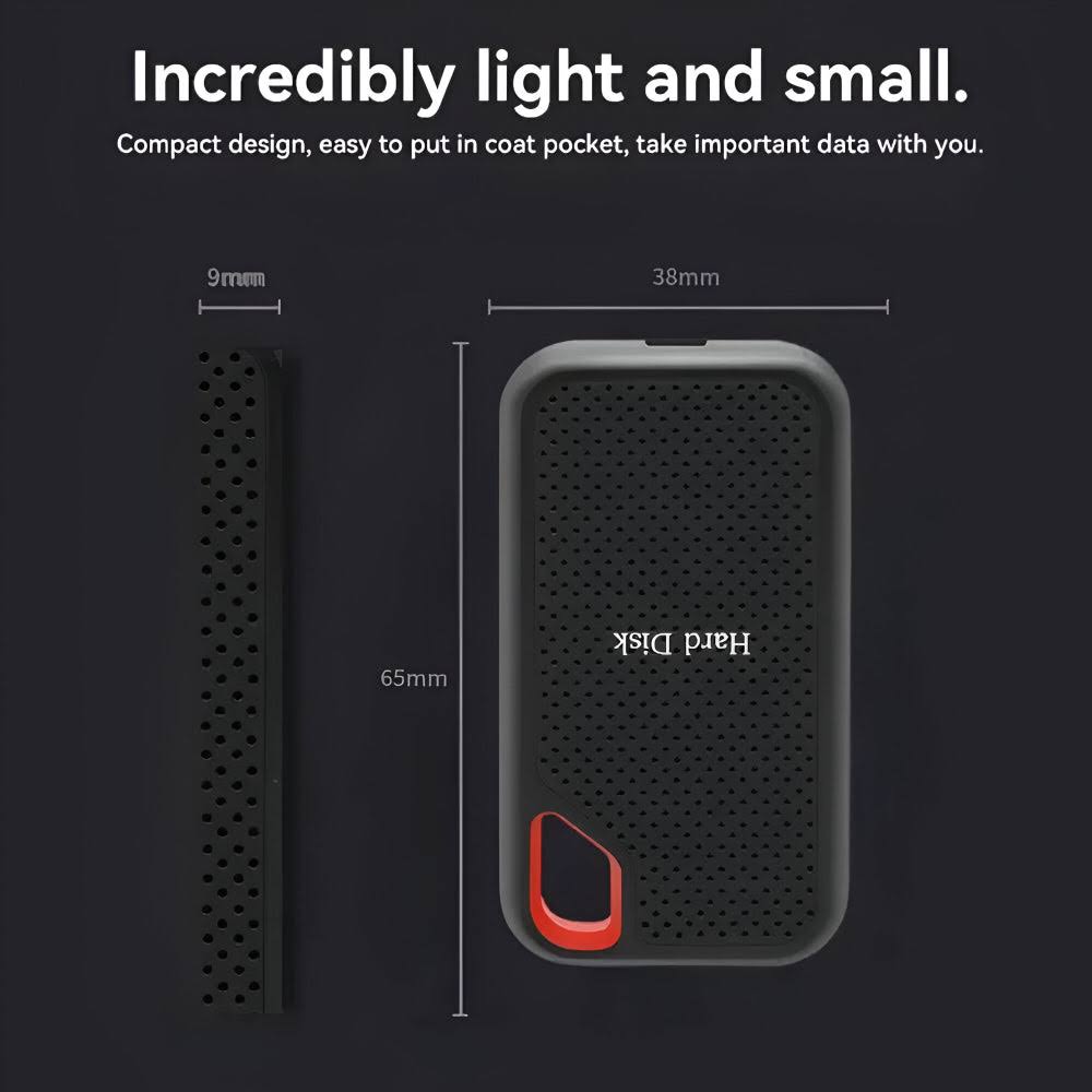 Compact High-Speed External SSD for Effortless Storage