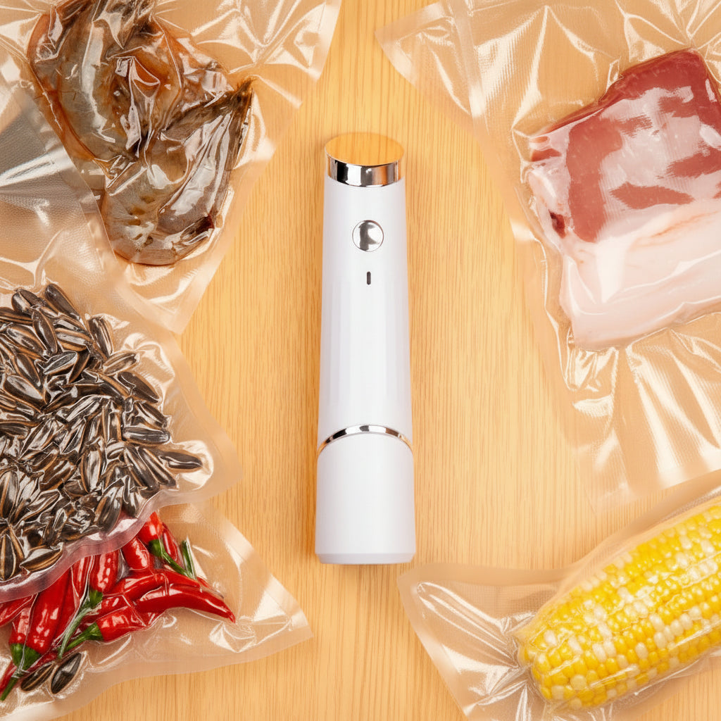 Compact Food Preservation Vacuum Sealer with USB Charging