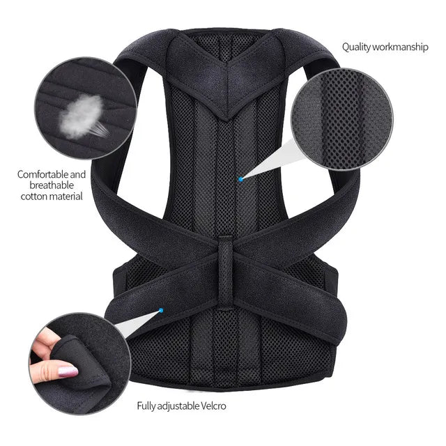 ErgoAlign Back Support | Adjustable Comfort Brace for Posture