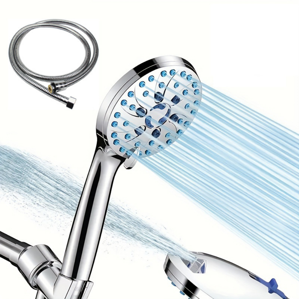 AquaBlast | Ergonomic Handheld Shower Head with Custom Spray Options