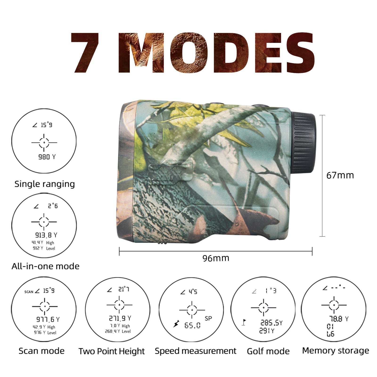 Ultimate Laser Distance Meter | 1000 Yards with 6.5X Zoom | Compact & Weather-Resistant