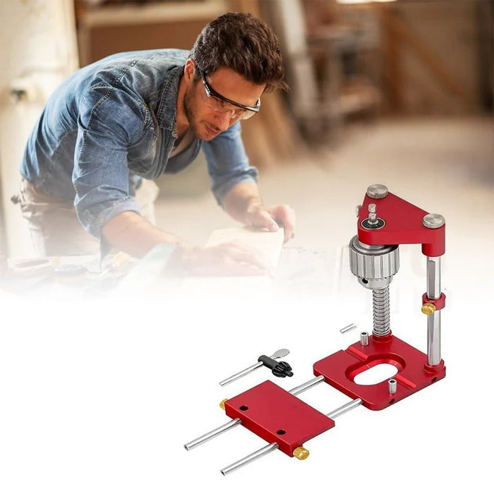 Precision Drill Guide | Adjustable Locator for Effortless Woodworking