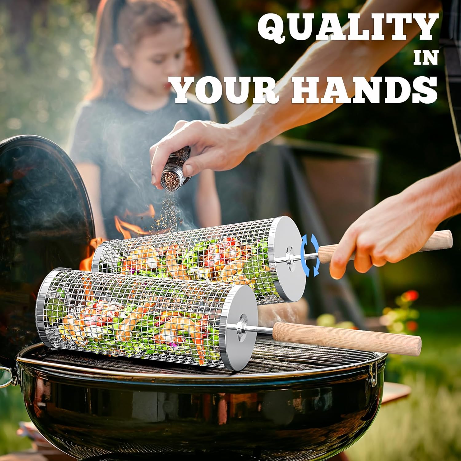Ultimate BBQ Baskets | Versatile Stainless Steel Grilling Tool