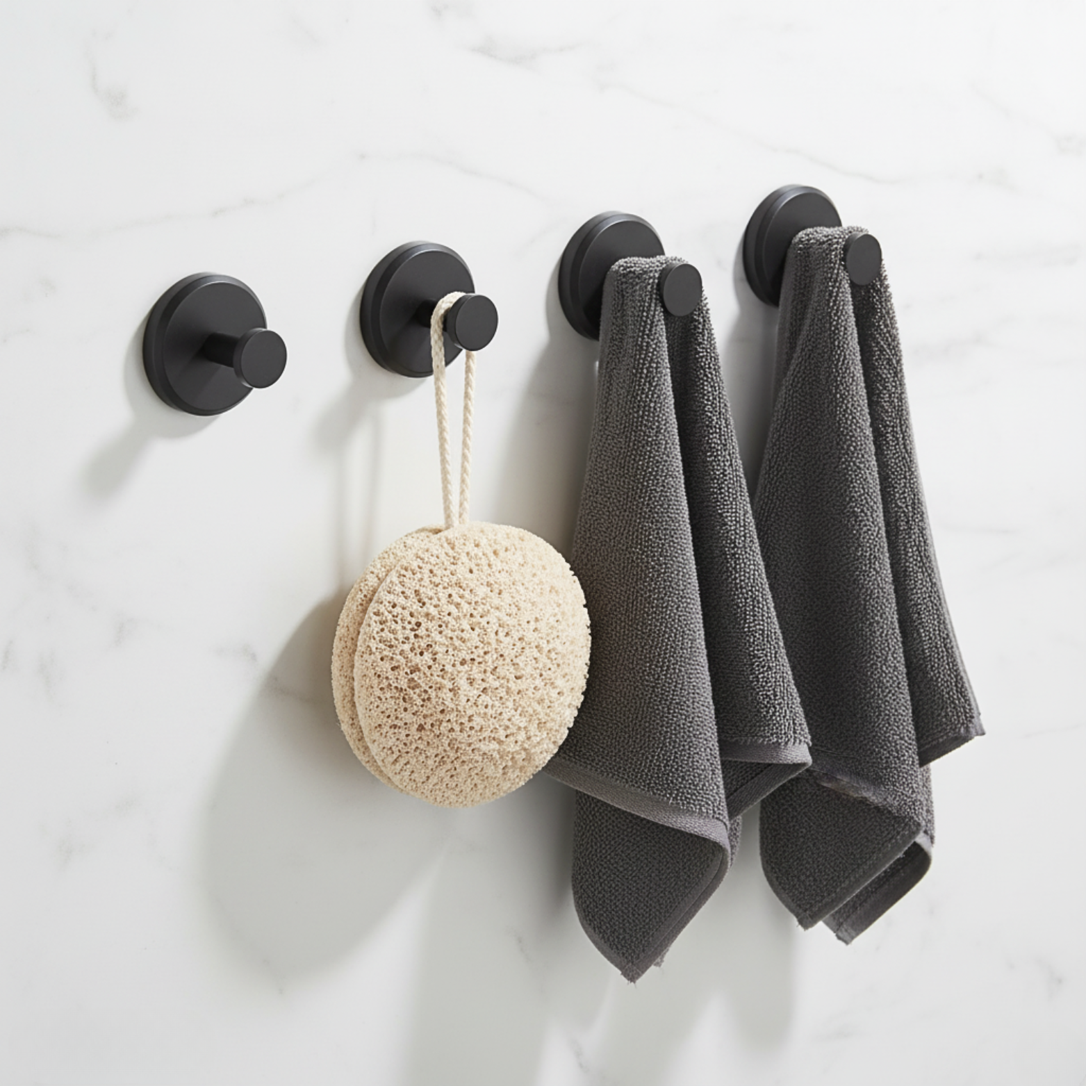 4-Pack Strong Suction Hooks for Effortless Home Organization