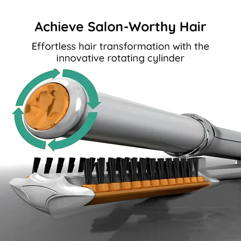 Versatile 2-in-1 Rotating Hair Styling Brush
