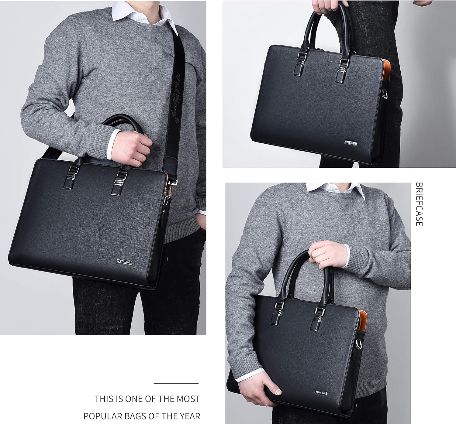 Executive Leather Laptop Case | Smart Organization for Professionals