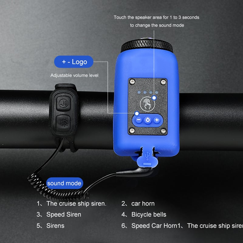 All-in-One Bicycle Light and Horn System