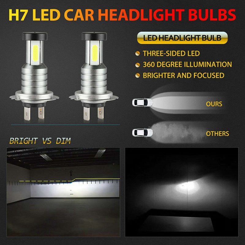 Illuminate Your Ride with the Ultimate 4-Pack H7 LED Headlight Set