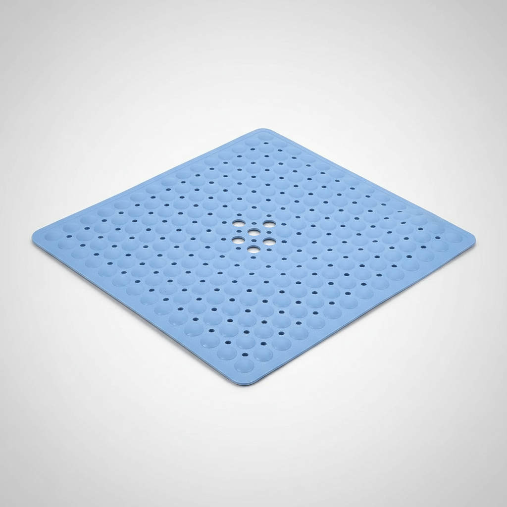 Non-Slip Square Shower Mat in PVC Material