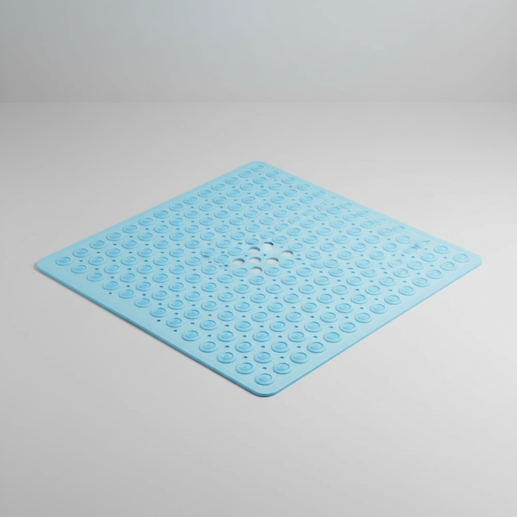 Non-Slip Square Shower Mat in PVC Material