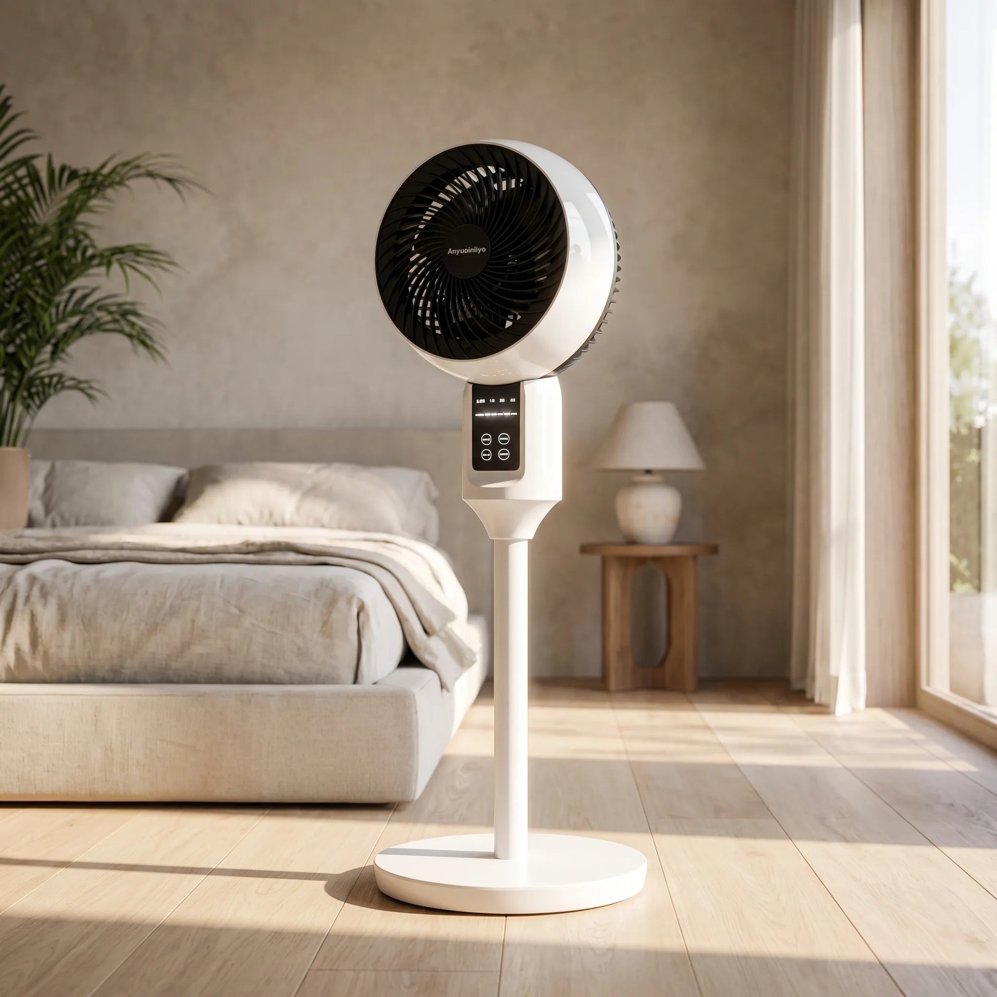 Remote-Controlled Pedestal Fan with Quiet Operation