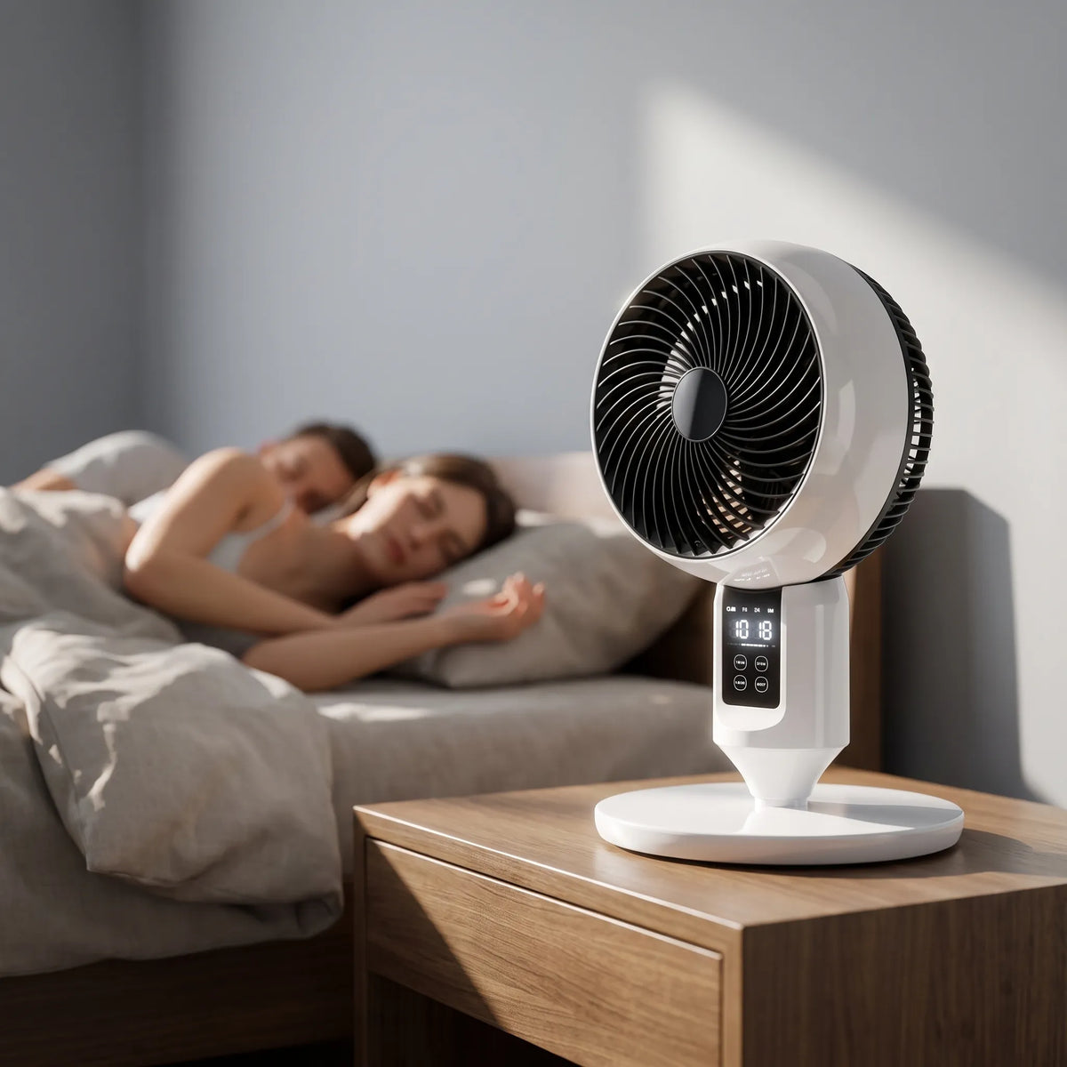 Remote-Controlled Pedestal Fan with Quiet Operation