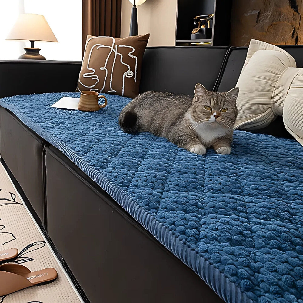 Stylish Non-Slip Sofa Protector with Geometric Design