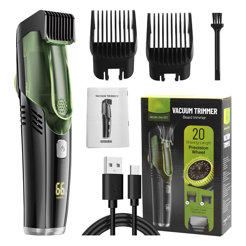 Precision Grooming Beard Trimmer with Vacuum System
