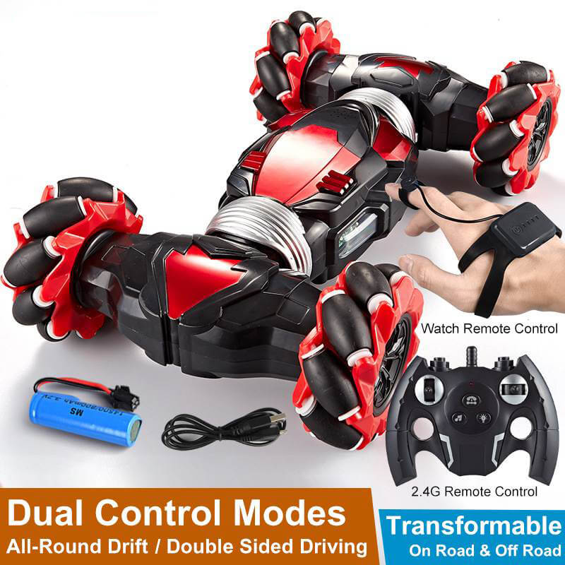All-Terrain Remote Stunt Car with Dual Control Options