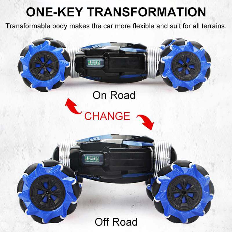 All-Terrain Remote Stunt Car with Dual Control Options