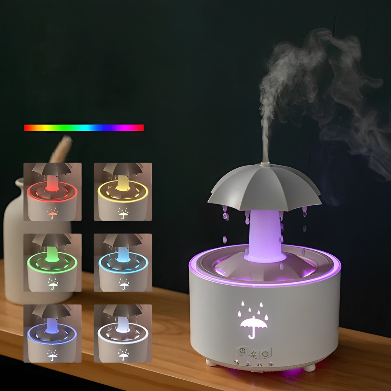 Serenity Mist Diffuser with Rain Sound Therapy