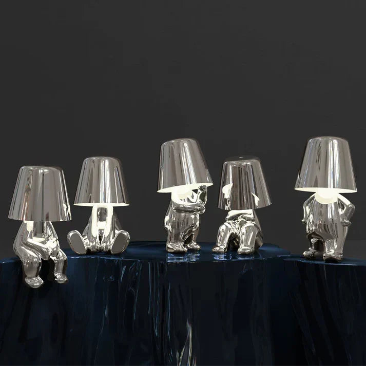 Adjustable Brightness Desk Lamp - Fun Design