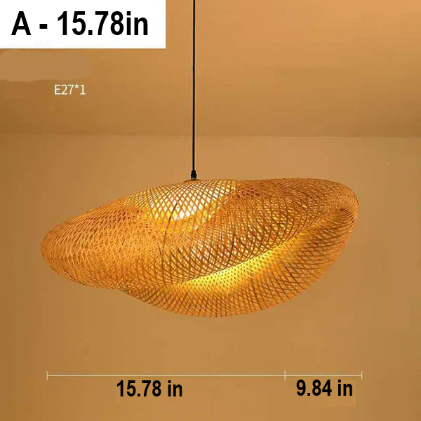Nature's Glow | Handcrafted Rattan Pendant Light for Cozy Spaces