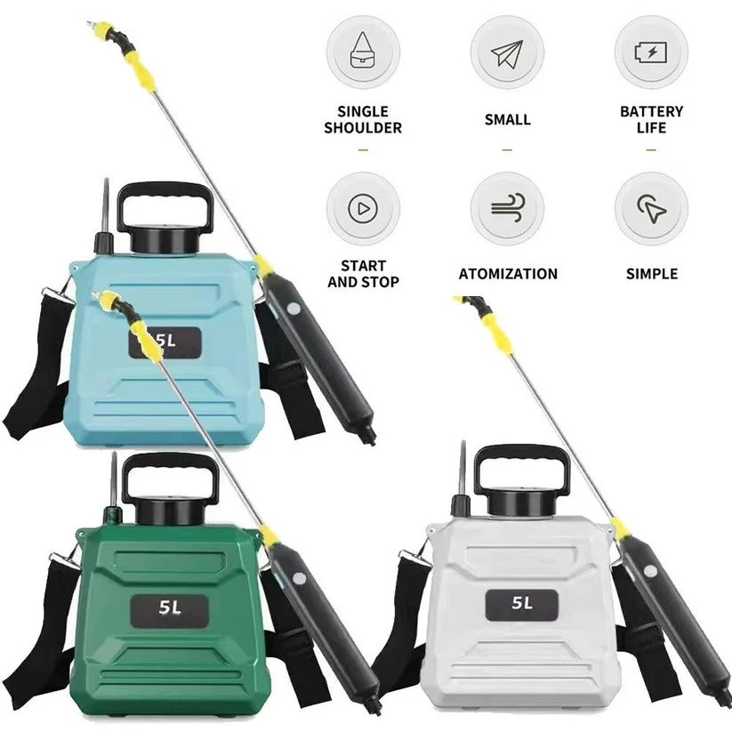 Cordless Garden Sprayer | 1.3 Gallon Capacity & Versatile Nozzles