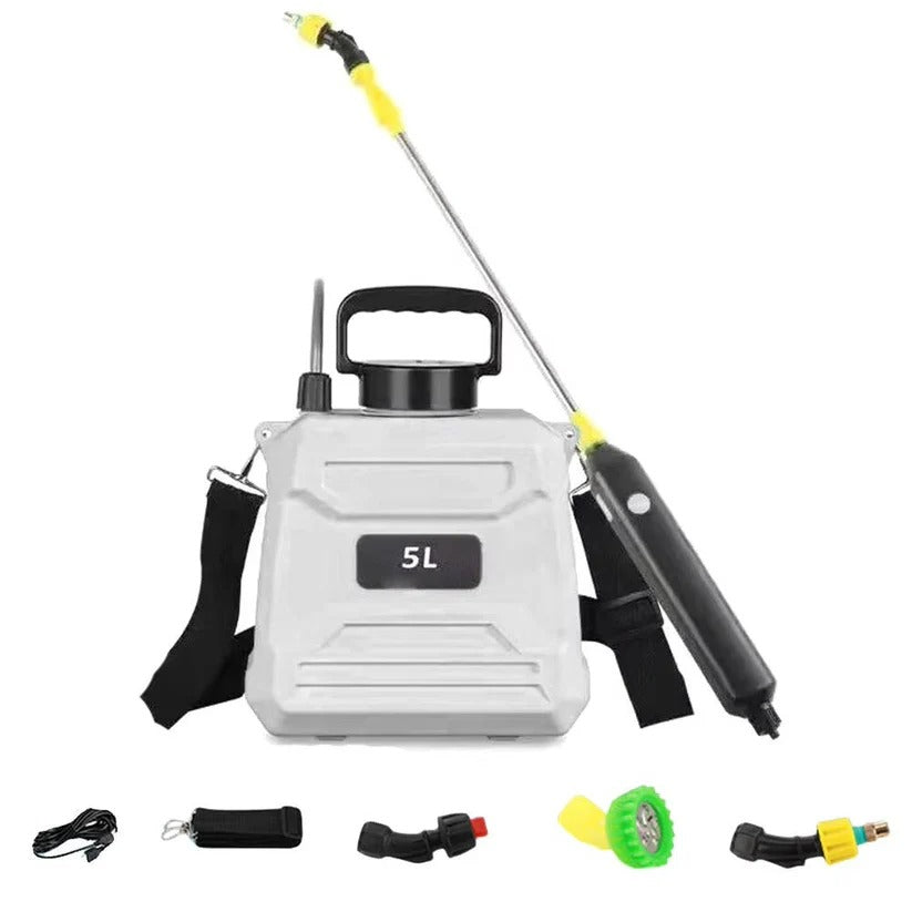Cordless Garden Sprayer | 1.3 Gallon Capacity & Versatile Nozzles