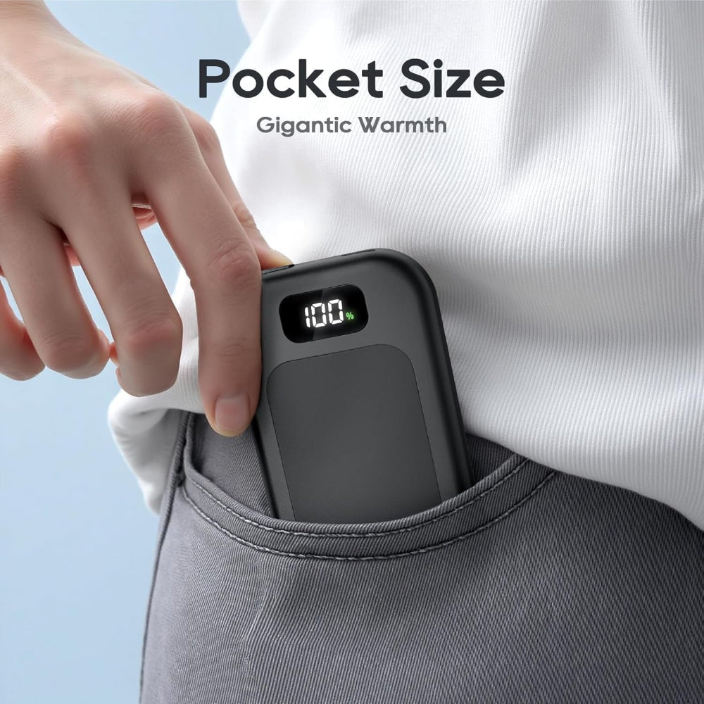 Portable Hand Warmers Duo with LED Heat Indicator