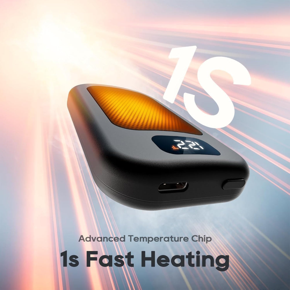 Portable Hand Warmers Duo with LED Heat Indicator