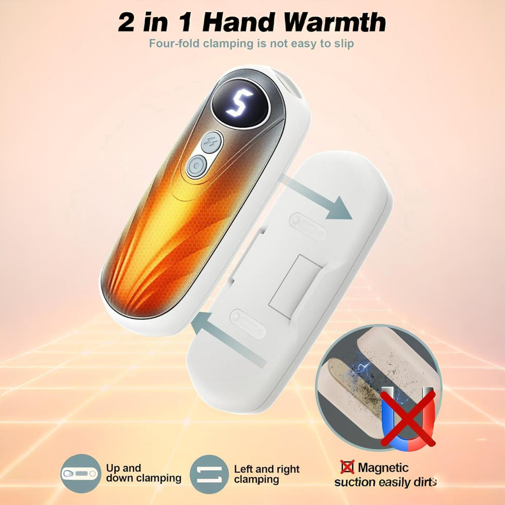 Portable Hand Warmers with LED Display | Quick Heat for Any Adventure