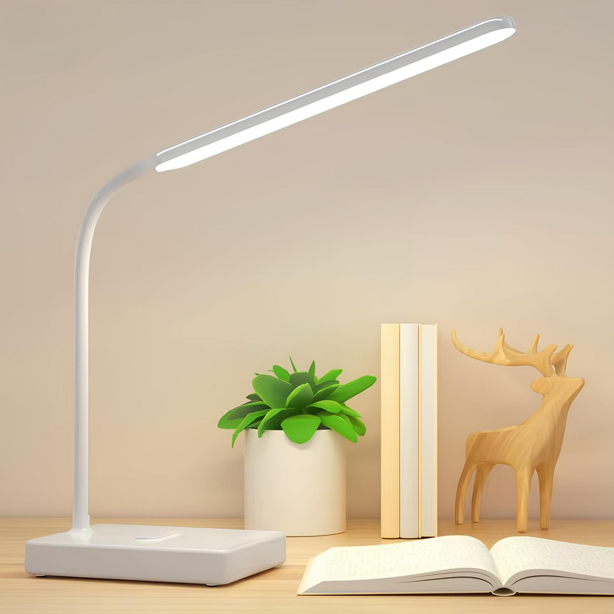 Versatile Rechargeable Desk Light with Adjustable Arm & Dimming