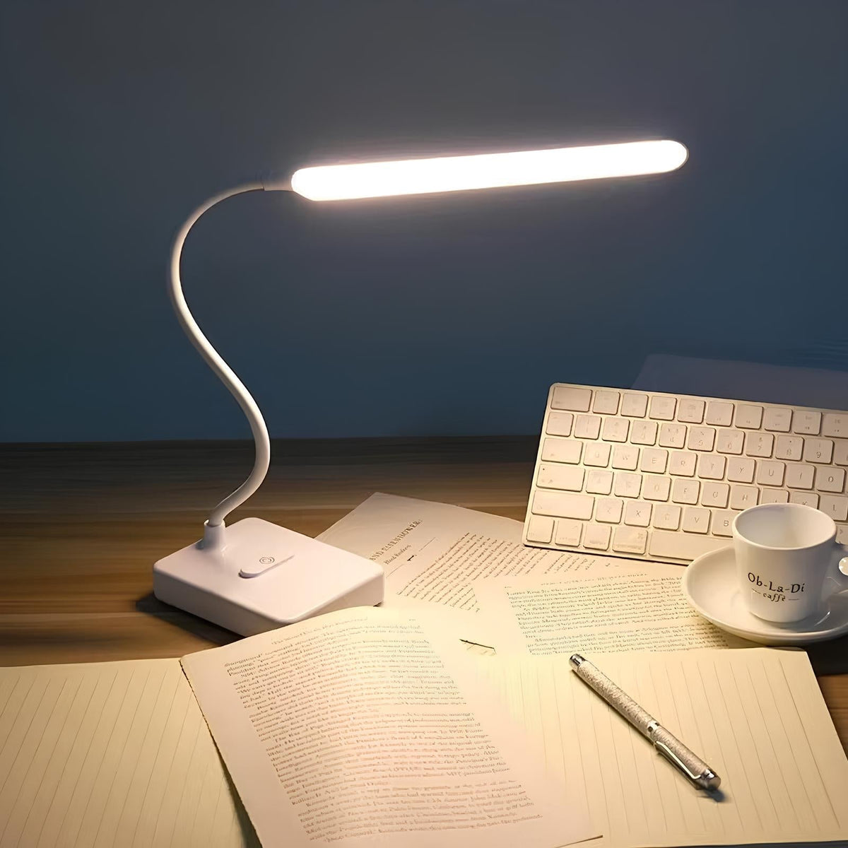 Versatile Rechargeable Desk Light with Adjustable Arm & Dimming