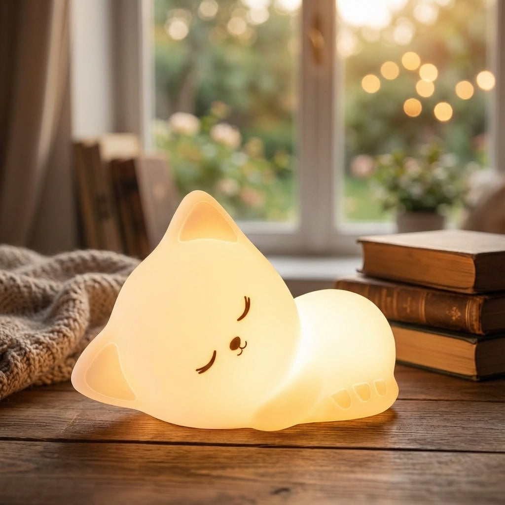 Portable Rechargeable Night Light for Tabletop Use