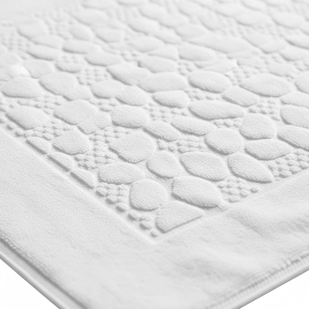 Cotton Bath Mat in Rectangular Shape